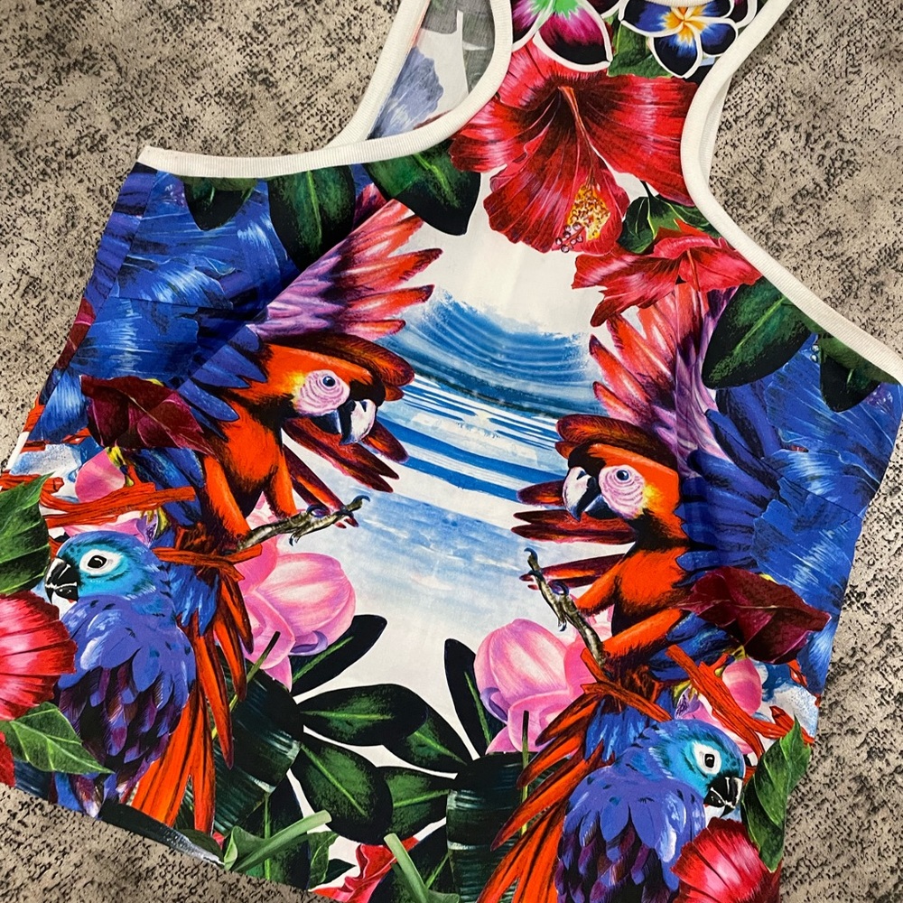 DSQUARED2 tropical print 100% cotton top - Picture 4 of 4